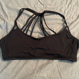 Women’s black Lululemon sport bra size 10